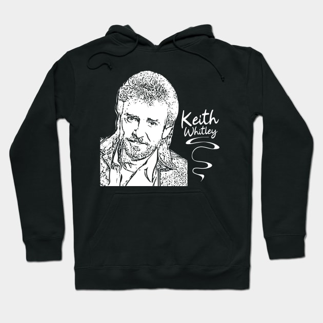 Keith Whitley // Country music // Retro white Hoodie by Degiab